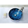 Anzzi Telina Deco-Glass Vessel Sink in Lustrous Blue and Black Y270
